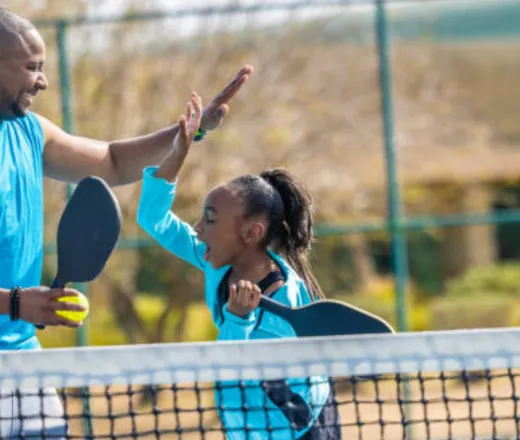 Pickleball players